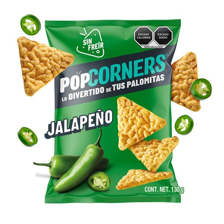 Popcorners Botana de Maíz Explotado Jalapeño 130 g - imagen 3