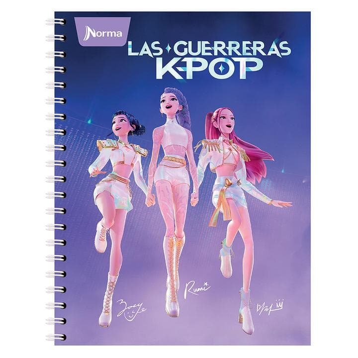 Cuaderno Americano Norma Las Guerreras K-Pop Raya - imagen 1