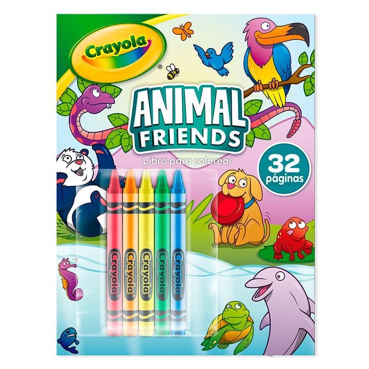 Libro Pc Animal Friends + Crayones 32 Pag 1 Pz
