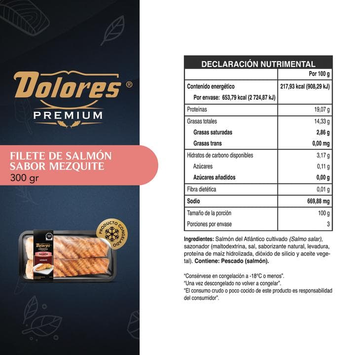 Dolores Premium Filete de Salmón al Meztique 300 g - imagen 8
