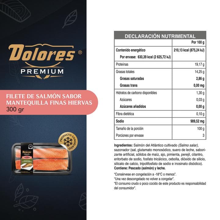 Dolores Premium Filete de Salmón con Mantequilla a las finas hierbas 300 g - imagen 8