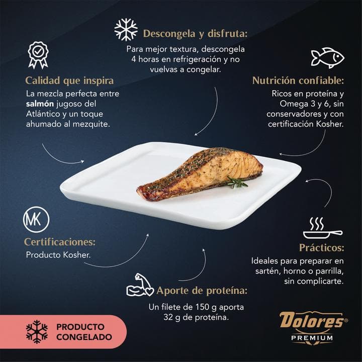 Dolores Premium Filete de Salmón con Mantequilla a las finas hierbas 300 g - imagen 9