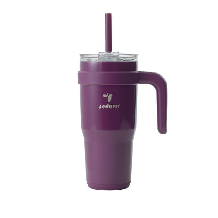 Vaso 24 Oz Termico con Popote Y Asa Reduce 1 Pz