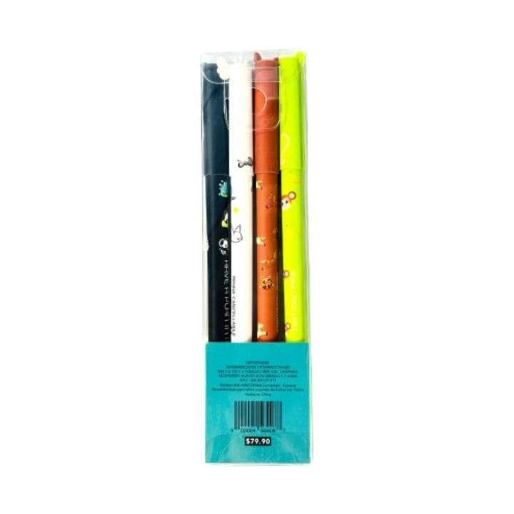 Plumas Deco Gel C/Borrador 4pz Wa-Hbm-25064 1 Pz - imagen 2