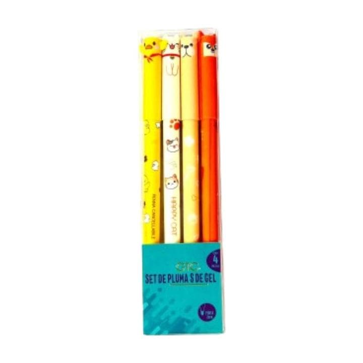 Plumas Deco Gel C/Borrador 4pz Wa-Hbm-25064 1 Pz - imagen 3